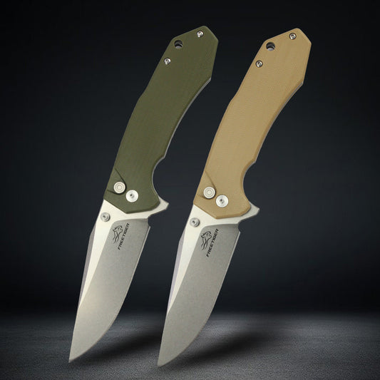 FREETIGER FT930 D2 Blade Button Lock Folding Pocket Knife