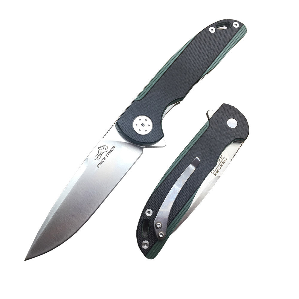 FREETIGER FT901 D2 Blade G10 Handle Liner Lock Folding Knife