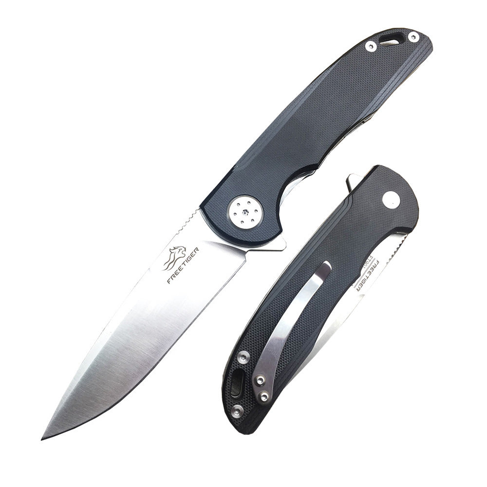 FREETIGER FT901 D2 Blade G10 Handle Liner Lock Folding Knife