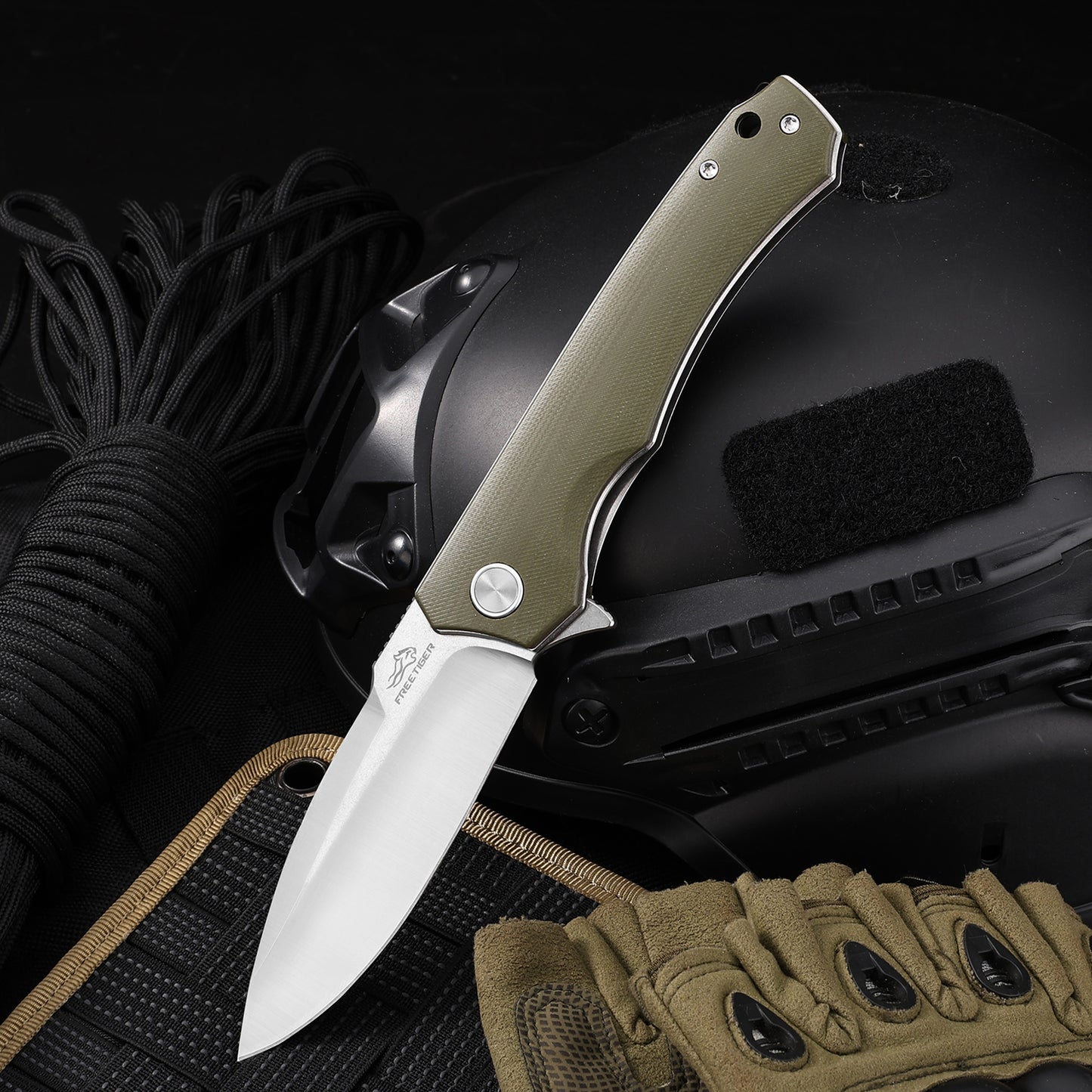 FREETIGER FT91 Folding Pocket Knife D2 Blade G10 Handle Liner Lock