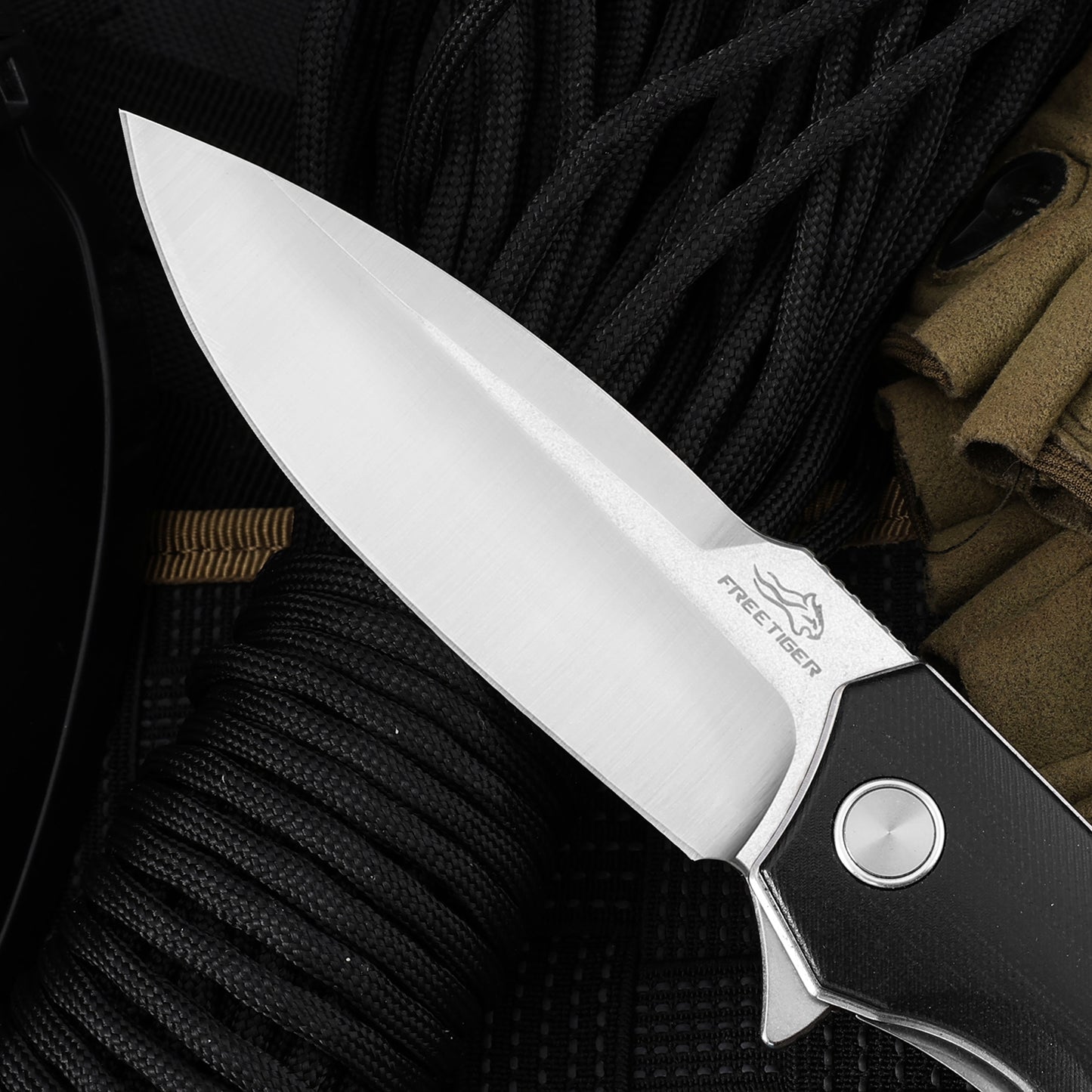 FREETIGER FT91 Folding Pocket Knife D2 Blade G10 Handle Liner Lock