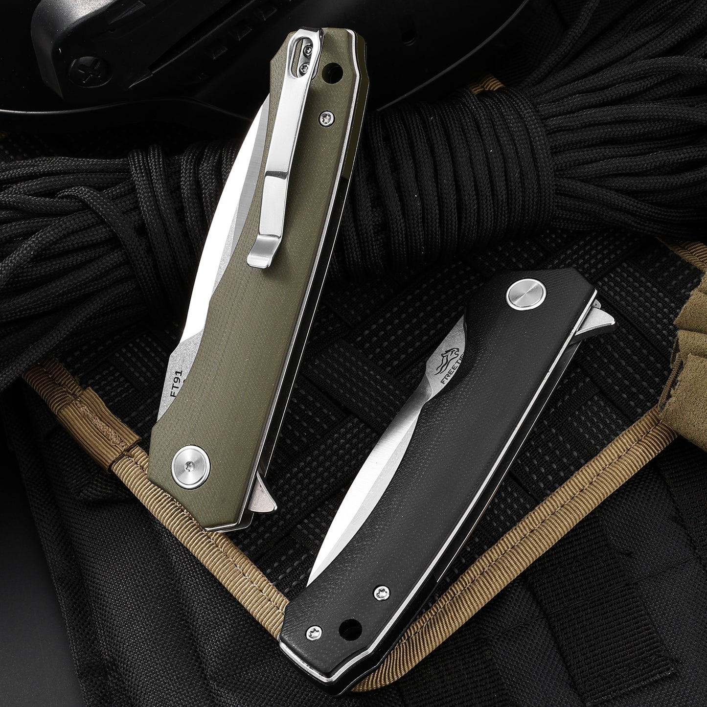 FREETIGER FT91 Folding Pocket Knife D2 Blade G10 Handle Liner Lock
