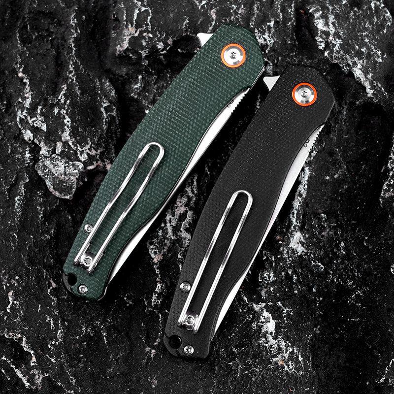 D2 Steel Folding Knife - EDC Pocket Knife, for Hunting & Camping FT941