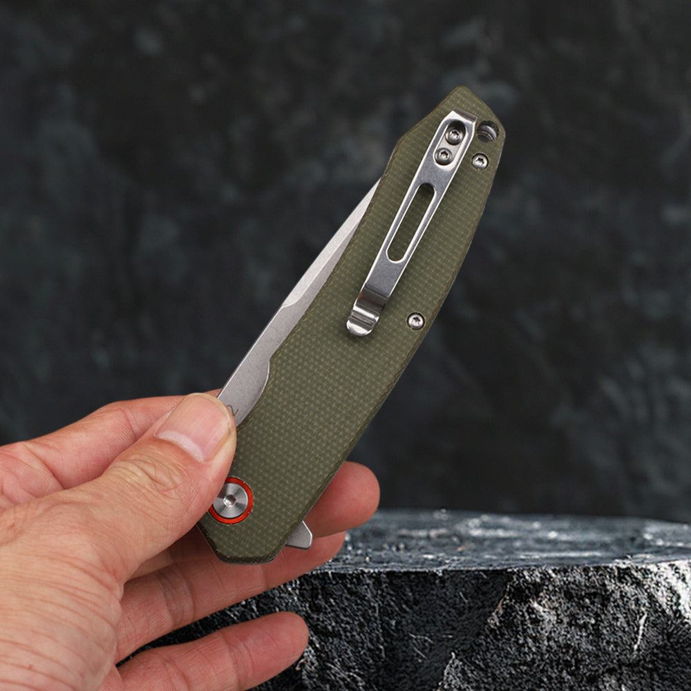 Compact EDC Knife with D2 Steel Blade FT936