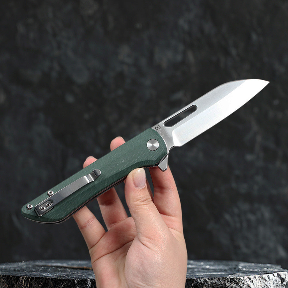 FREETIGER FT933 Folding Knife G10 Handle D2 Blade Liner Lock Pocket Knife