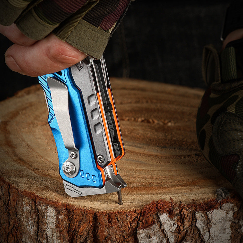 Multi-functional Folding Pliers – Stainless Steel & Aluminum Alloy Survival Tool with Screwdrivers, Wire Cutters, Knife, Can Opener, Bottle Opener,Whistle