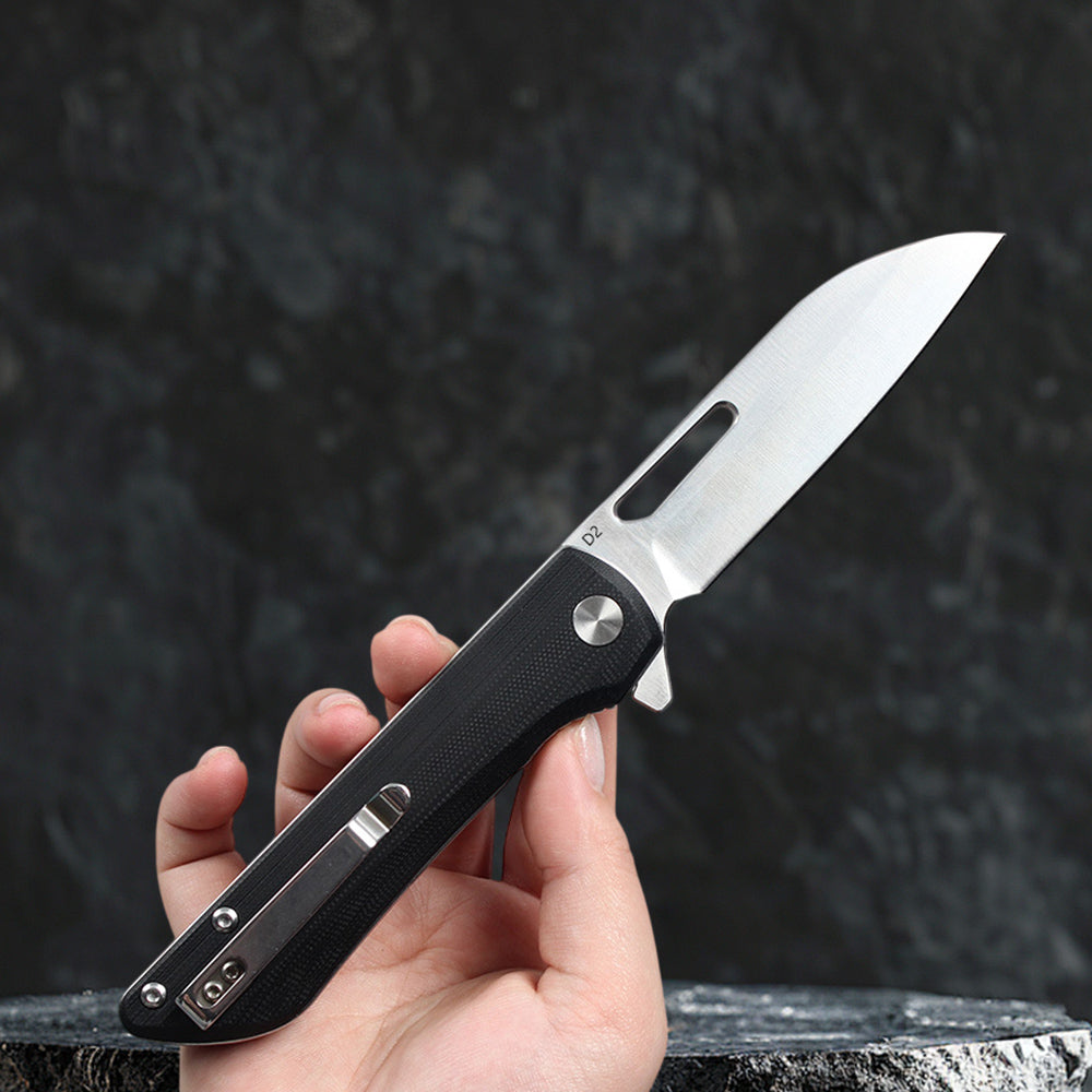 FREETIGER FT933 Folding Knife G10 Handle D2 Blade Liner Lock Pocket Knife