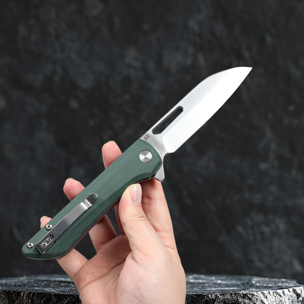 FREETIGER FT933 Folding Knife G10 Handle D2 Blade Liner Lock Pocket Knife