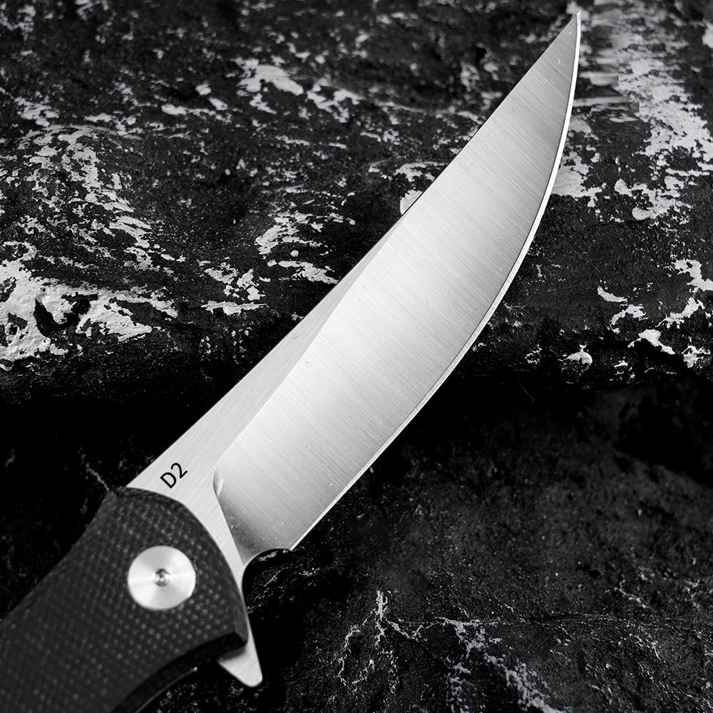 FREETIGER FT935 Folding Pocket Knife, D2 Blade Micarta Handle Liner-Lock