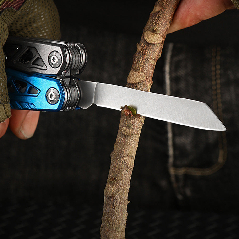 Multi-functional Folding Pliers – Stainless Steel & Aluminum Alloy Survival Tool with Screwdrivers, Wire Cutters, Knife, Can Opener, Bottle Opener,Whistle