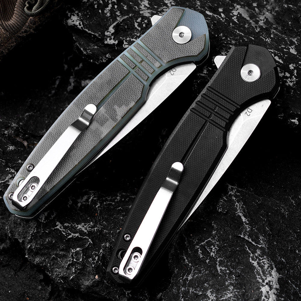 FREETIGER Pocket Knife with D2 Blade Micarta Handle FT934