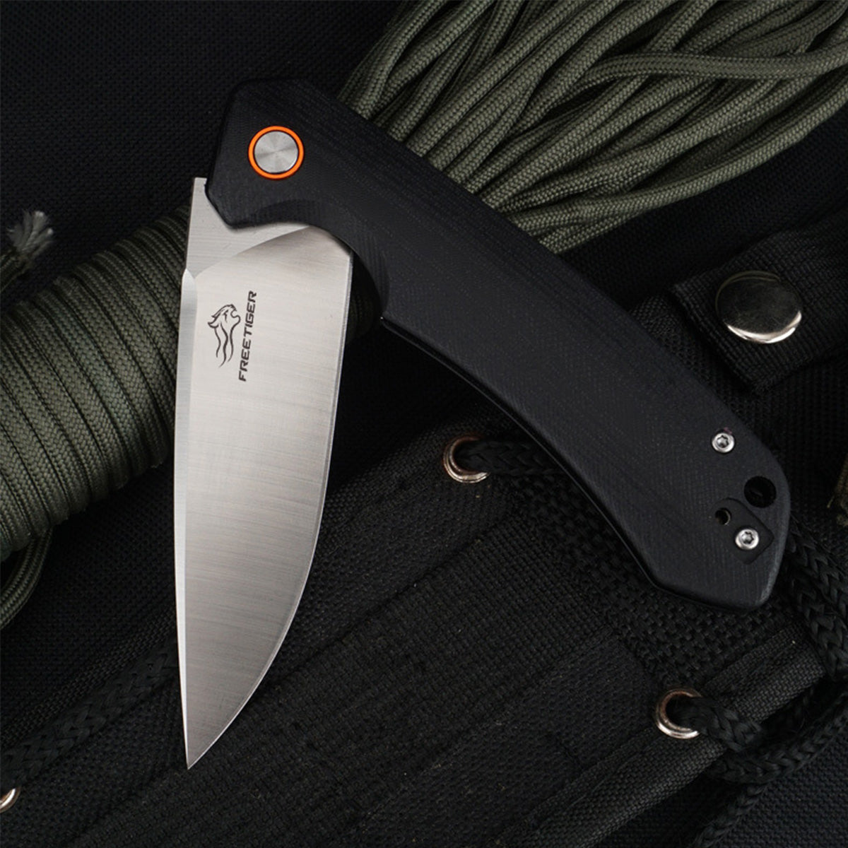 FREETIGER D2 Blade G10 Handle Liner Lock Pocket Folding Knife FT916