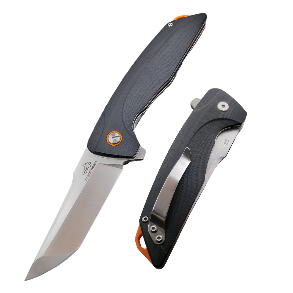 FREETIGER FT904 D2 Blade G10 Handle Liner Lock Folding Pocket Knife