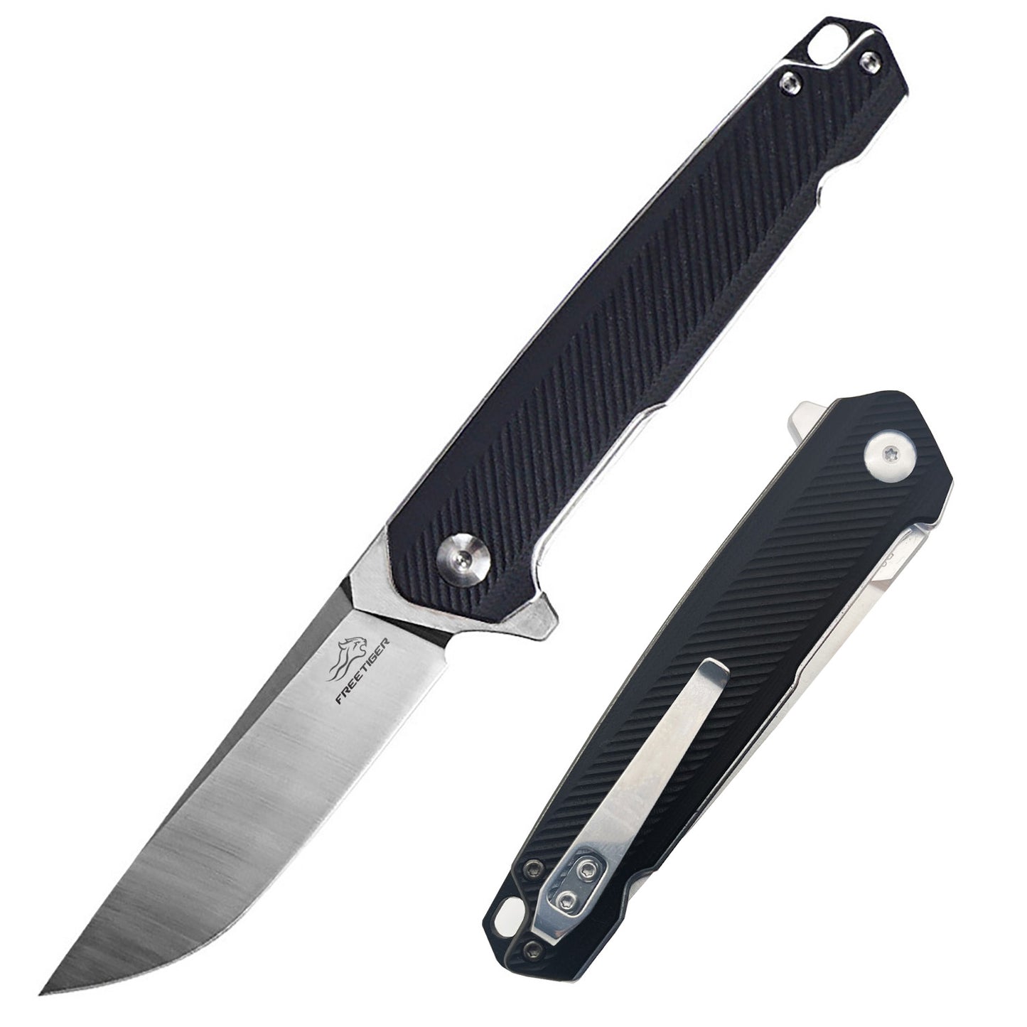 FREETIGER D2 Blade G10 Handle Liner Lock Pocket Knife EDC Knives FT915