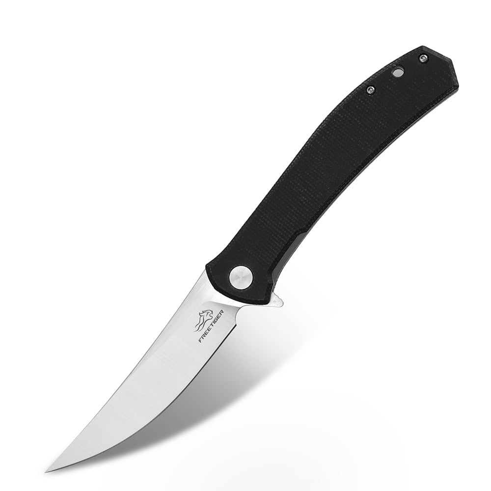 FREETIGER FT935 Folding Pocket Knife, D2 Blade Micarta Handle Liner-Lock