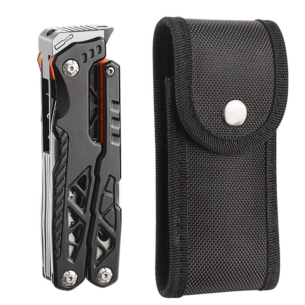 Multi-functional Folding Pliers – Stainless Steel & Aluminum Alloy Survival Tool with Screwdrivers, Wire Cutters, Knife, Can Opener, Bottle Opener,Whistle