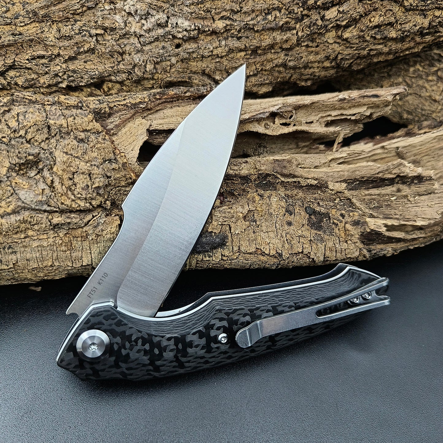 FREETIGER FT51 K110 Blade G10 / CarbonFiber Folding Pocket Knife