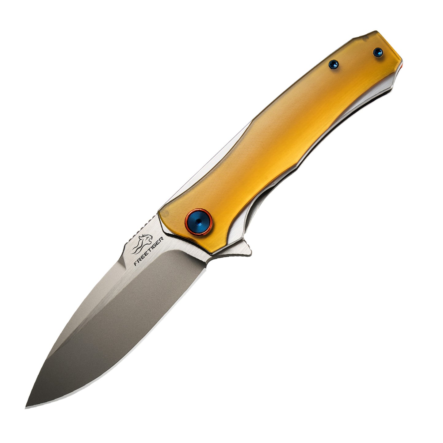 FREETIGER FT81 Ultem Handle D2 Blade Liner-Lock Ball Bearing Folding Knife