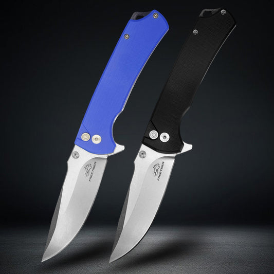 FREETIGER FT925 D2 Blade G10 Pocket Knife Button Lock EDC
