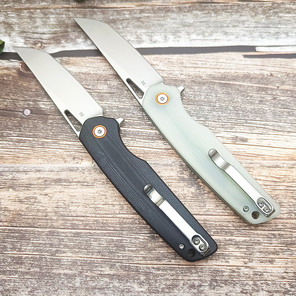 FFREETIGER D2 Blade G10 Handle Liner Lock Pocket Folding Knife FT917