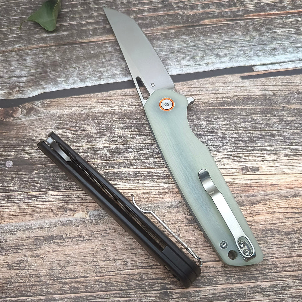 FFREETIGER D2 Blade G10 Handle Liner Lock Pocket Folding Knife FT917