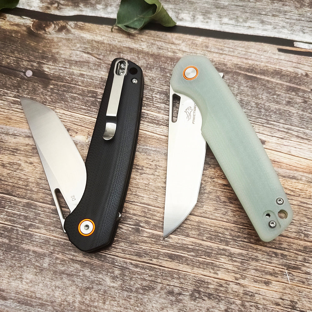 FFREETIGER D2 Blade G10 Handle Liner Lock Pocket Folding Knife FT917