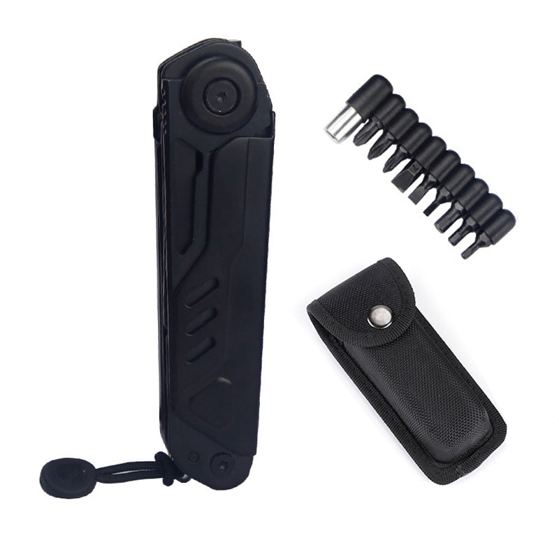 Multi-tool Folding Pocket Knife with Whistle Scissors Compass Screwdriver