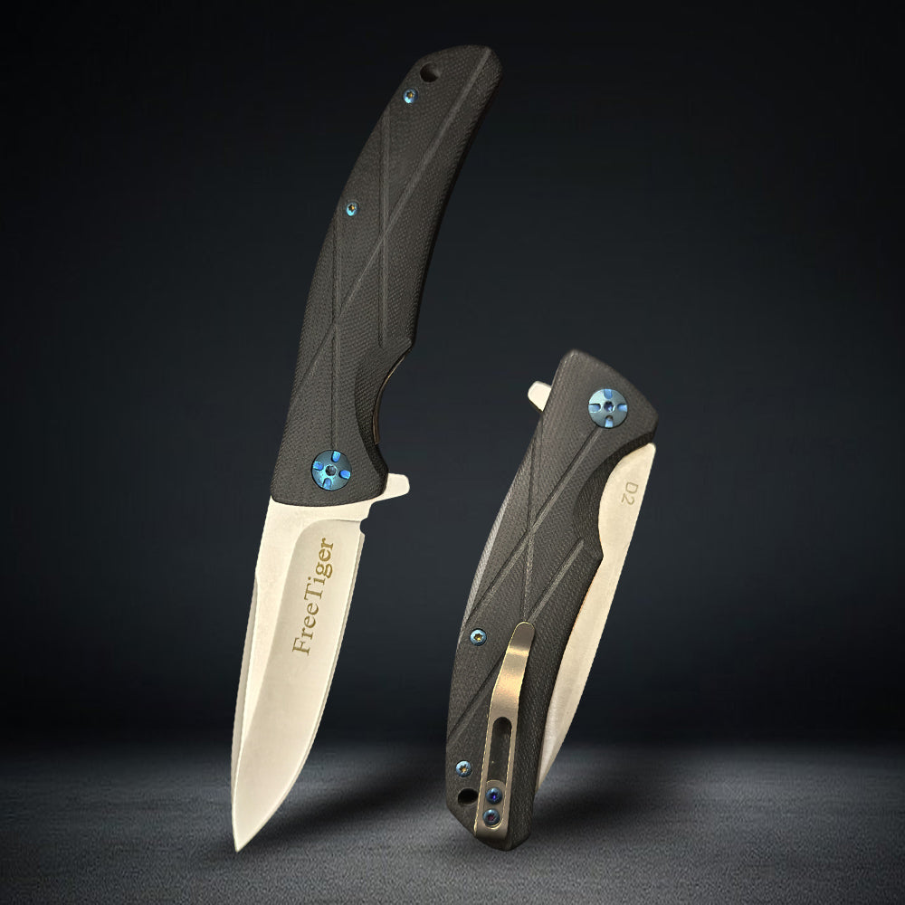 FreeTiger FT226 Folding Knife with D2 Blade G10 Handle