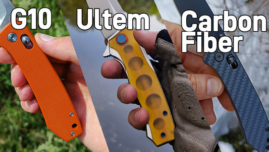 G10 vs Carbon Fiber vs Ultem – The Ultimate Folding Knife Handle Material Showdown