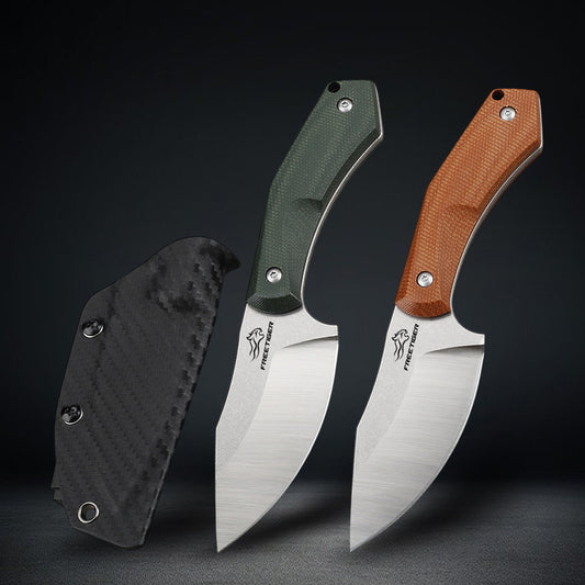 Fixed Blade Knife, DC53 Blade & Micarta Handle,with Kydex Sheath FTB203