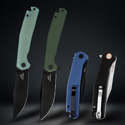 Folding Pocket Knife with 14C28N Steel Blade G10 Handle FT971
