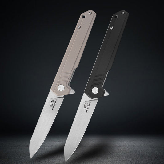 FREETIGER Folding Knife D2 Steel Blade G10 Handle Ideal for EDC, Survival, Hunting, Tactical Use.