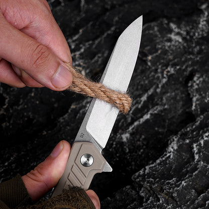 FREETIGER Folding Knife D2 Steel Blade G10 Handle Ideal for EDC, Survival, Hunting, Tactical Use.