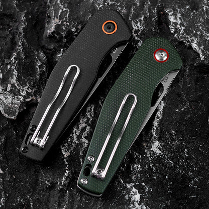 FREETIGER Compact Folding Knife - D2 Steel Blade with Micarta Handle FT939