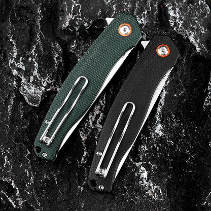 D2 Steel Folding Knife - EDC Pocket Knife, for Hunting & Camping FT941