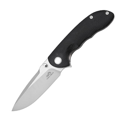 Folding Pocket Knife with 14C28N Steel Blade Micarta Handle Liner Lock