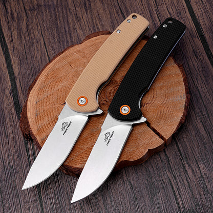 D2 Steel Folding EDC Pocket Knife, Survival Multitool for Hunting & Tactical FT942