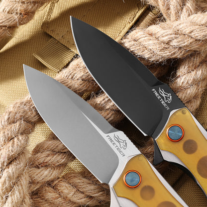 FREETIGER NEW FT81 Ultem/Carbon Fiber/G10 Handle D2 Blade Liner-Lock Ball Bearing Folding Knife