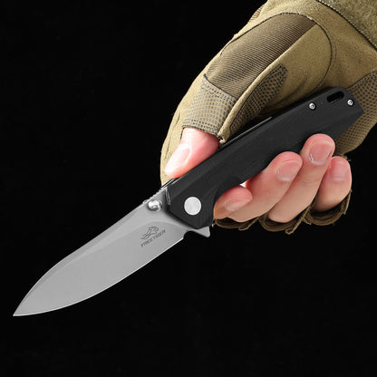 NEW! FT102 Folding Knife - D2 Blade G10 Handle - Ball Bearing - Liner Lock