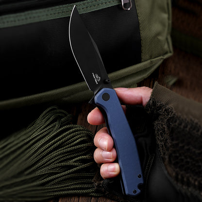 Folding Pocket Knife with 14C28N Steel Blade G10 Handle FT971