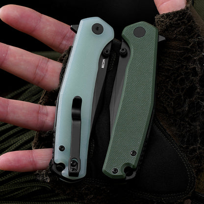Folding Pocket Knife with 14C28N Steel Blade G10 Handle FT971
