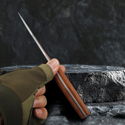 Fixed Blade Knife, DC53 Blade & Micarta Handle,with Kydex Sheath FTB203