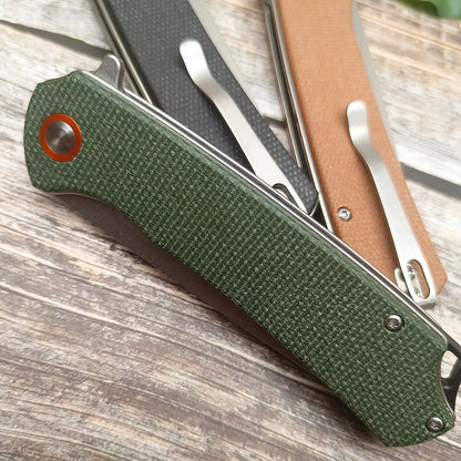 FREETIGER FT956 D2 Blade Micarta Handle Liner Lock Folding Pocket Knife