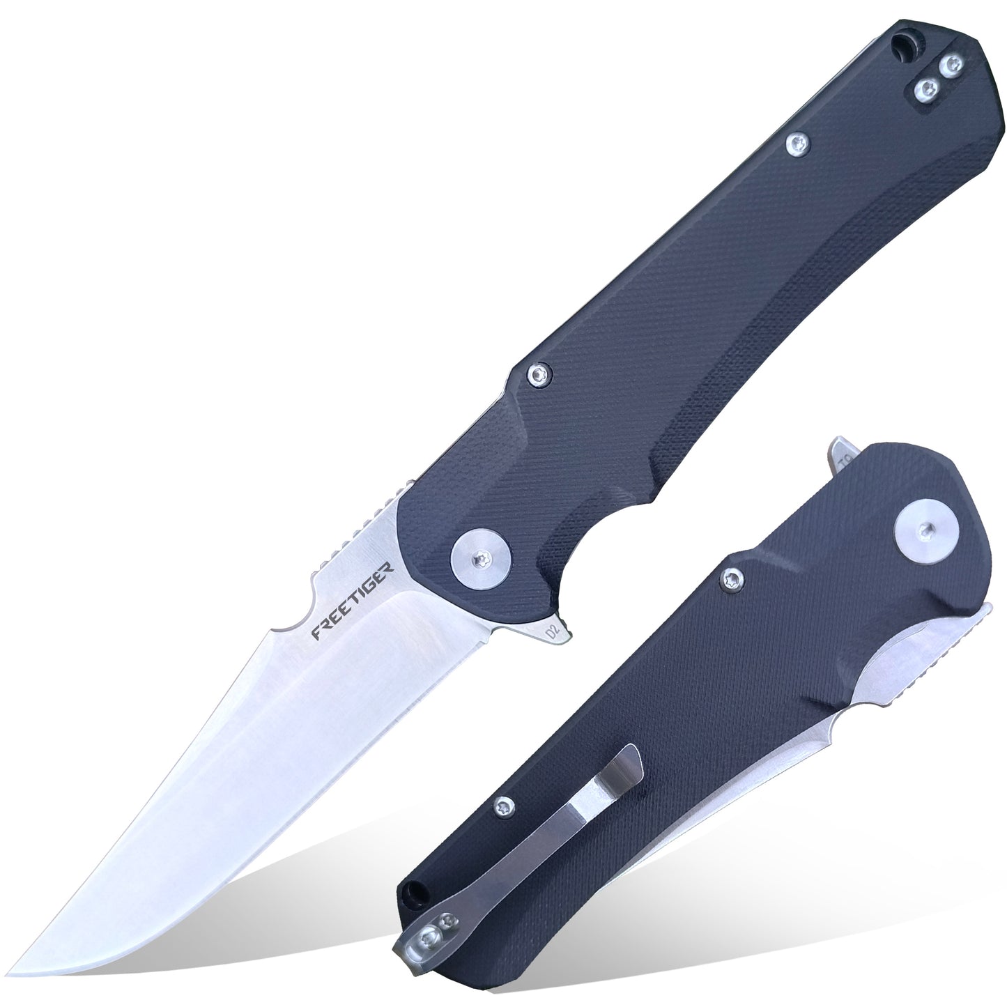 FREETIGER FT61 SPARKER D2 Blade Liner Lock Flipper Folding Knife