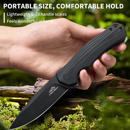 FREETIGER FT71 Folding Knife D2 Blade G10 Handle Liner Lock