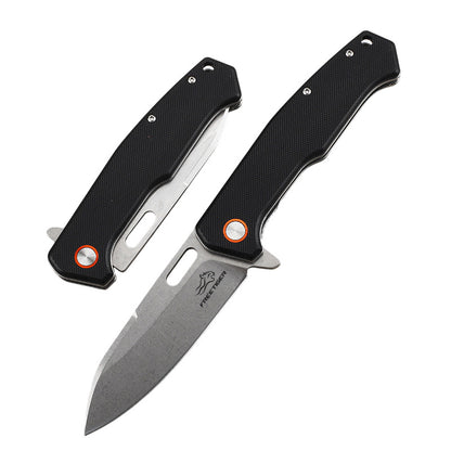 Folding Knife with D2 Steel Blade & Micarta Handle Liner Lock EDC Knife FT937