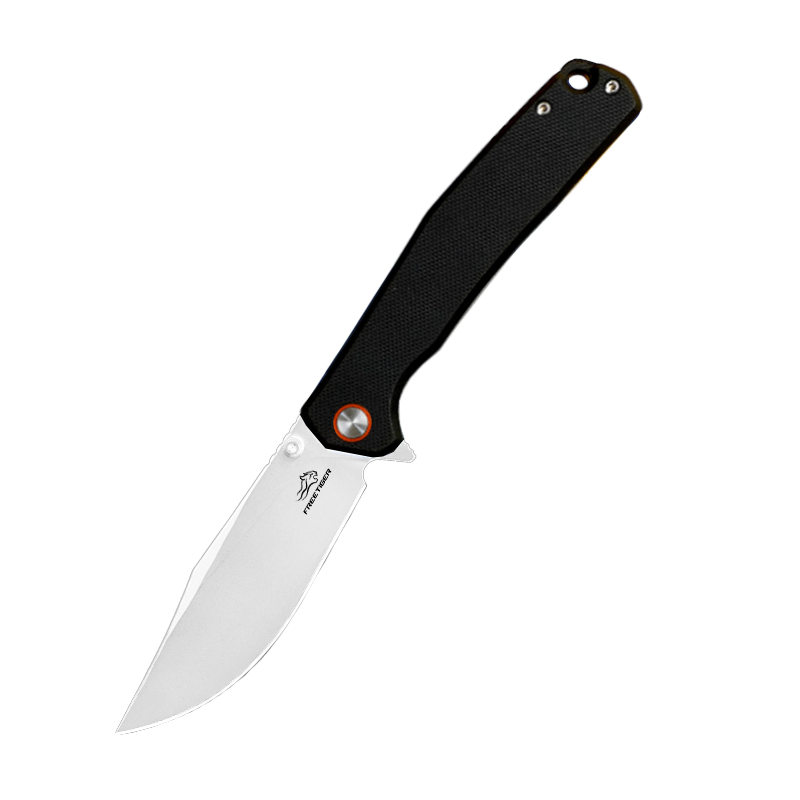Folding Pocket Knife with 14C28N Steel Blade G10 Handle FT971