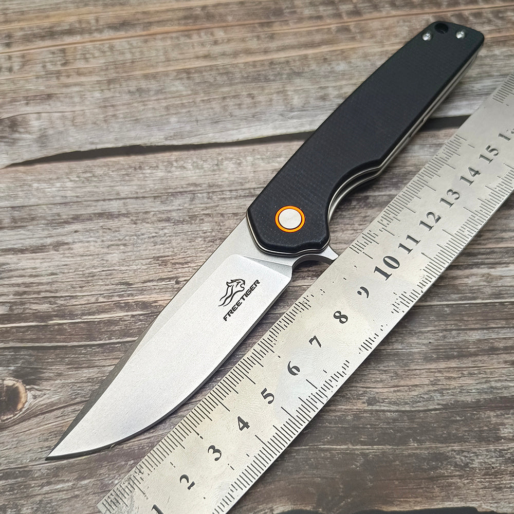 FREETIGER FT961 D2 Blade Micarta Handle Liner Lock Compact Folding Knife