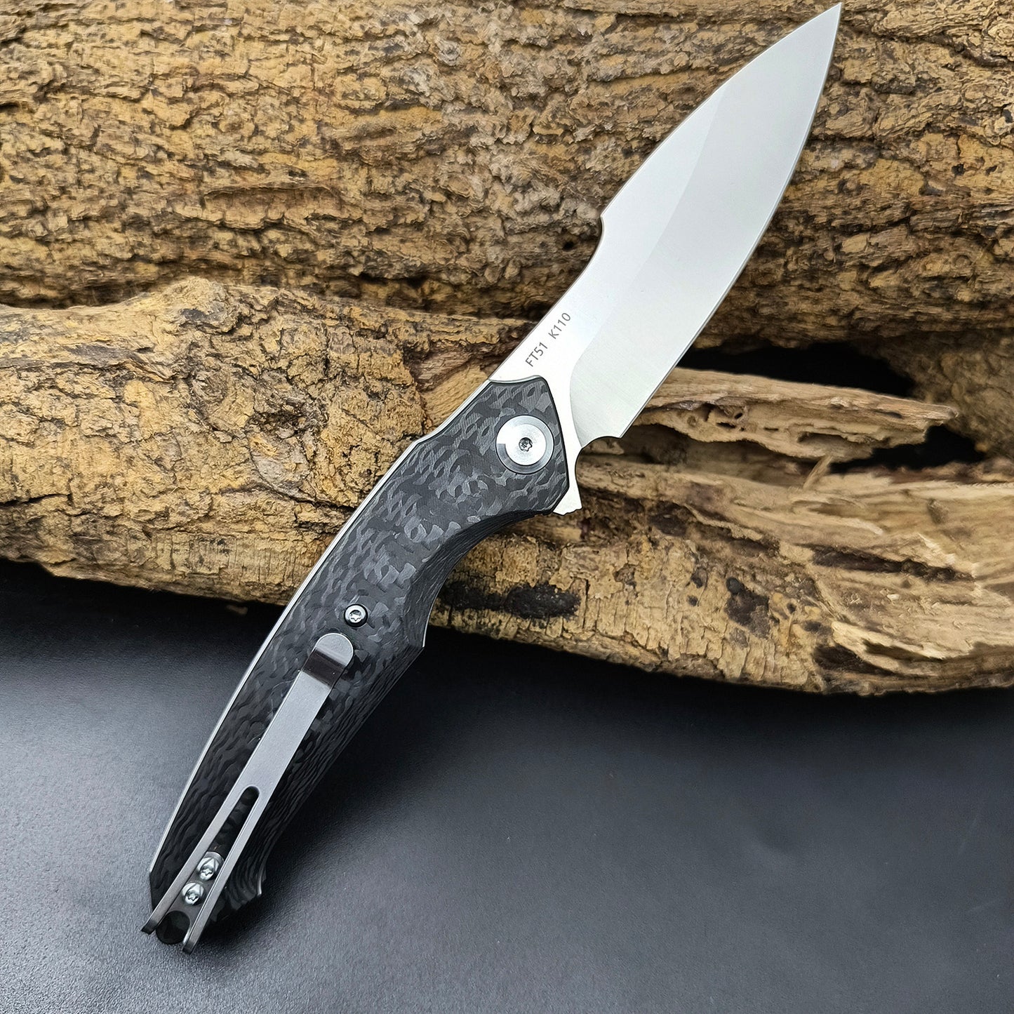 FREETIGER FT51 K110 Blade G10 / CarbonFiber Folding Pocket Knife