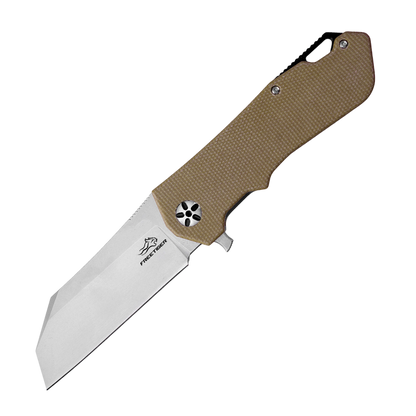 Tanto D2 Blade Folding Pocket Knife Micarta Handle Survival EDC Tool FT943
